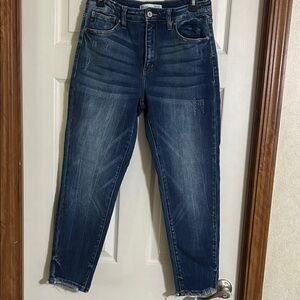 KanCan Dark Blue Ankle Jeans